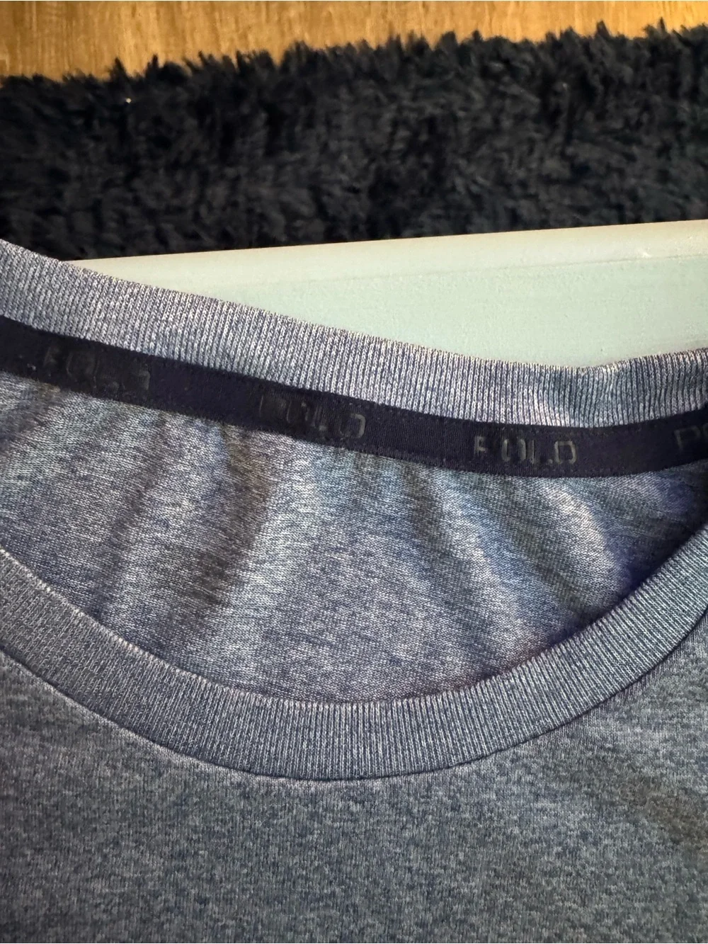 Polo by Ralph Lauren Men’s Heather Navy Crew Short-Sleeve Tee Size L
